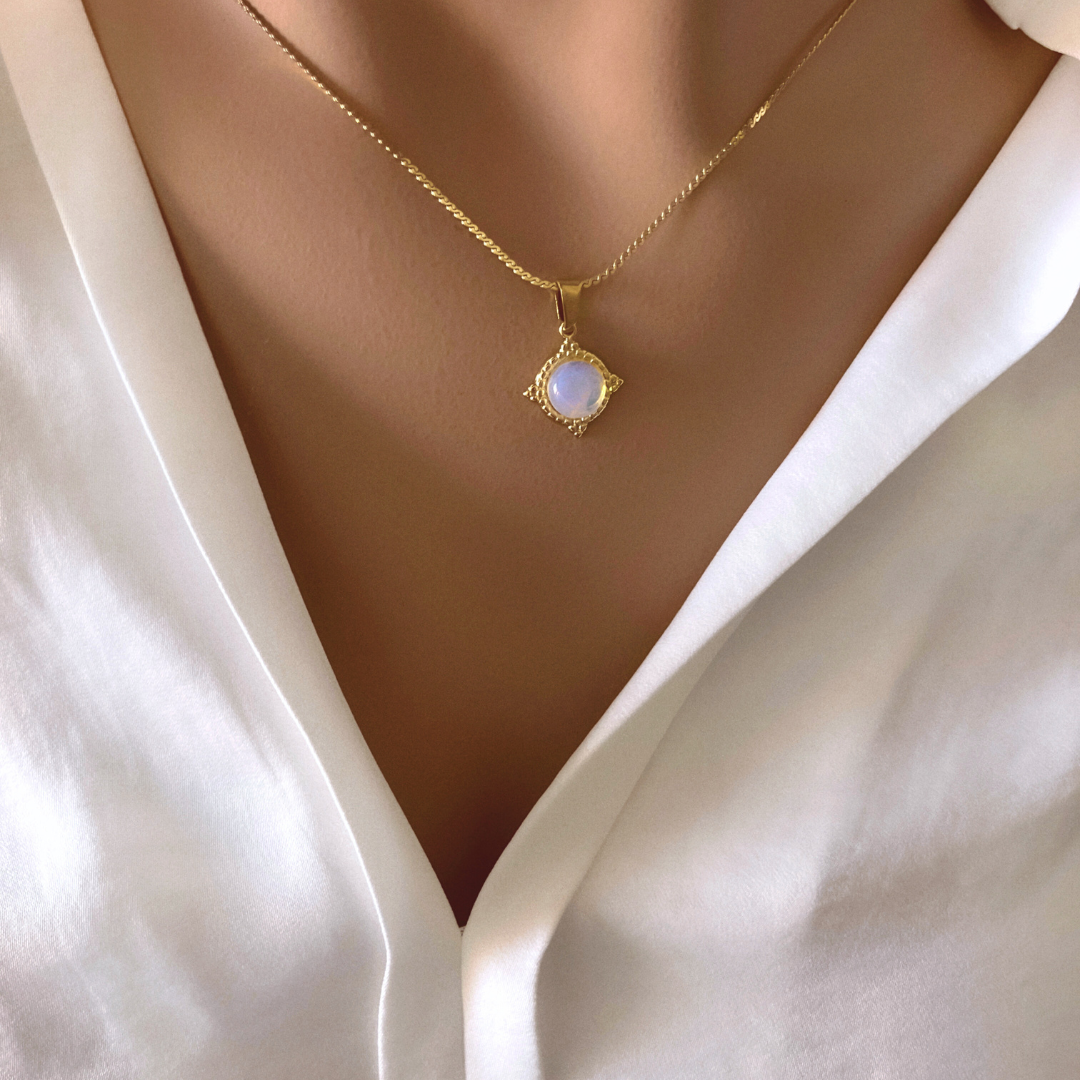 Collar Nadyr | KHLOE JOYAS | Colgantes,Collares,Color Oro,Opalo