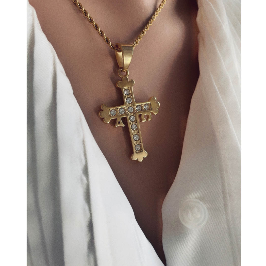 Collar Reconquista | KHLOE JOYAS | Colgantes,Color Oro,Colores,Con Brillantes,Cruces,Religioso,Unisex