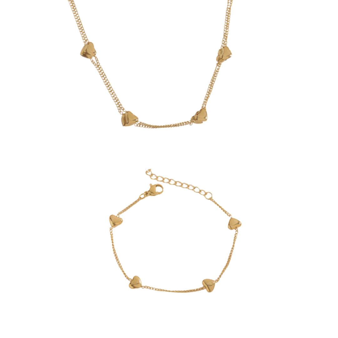 Collar Sweet Love | KHLOE JOYAS | Collares,Color Oro,Corazon,Gargantillas