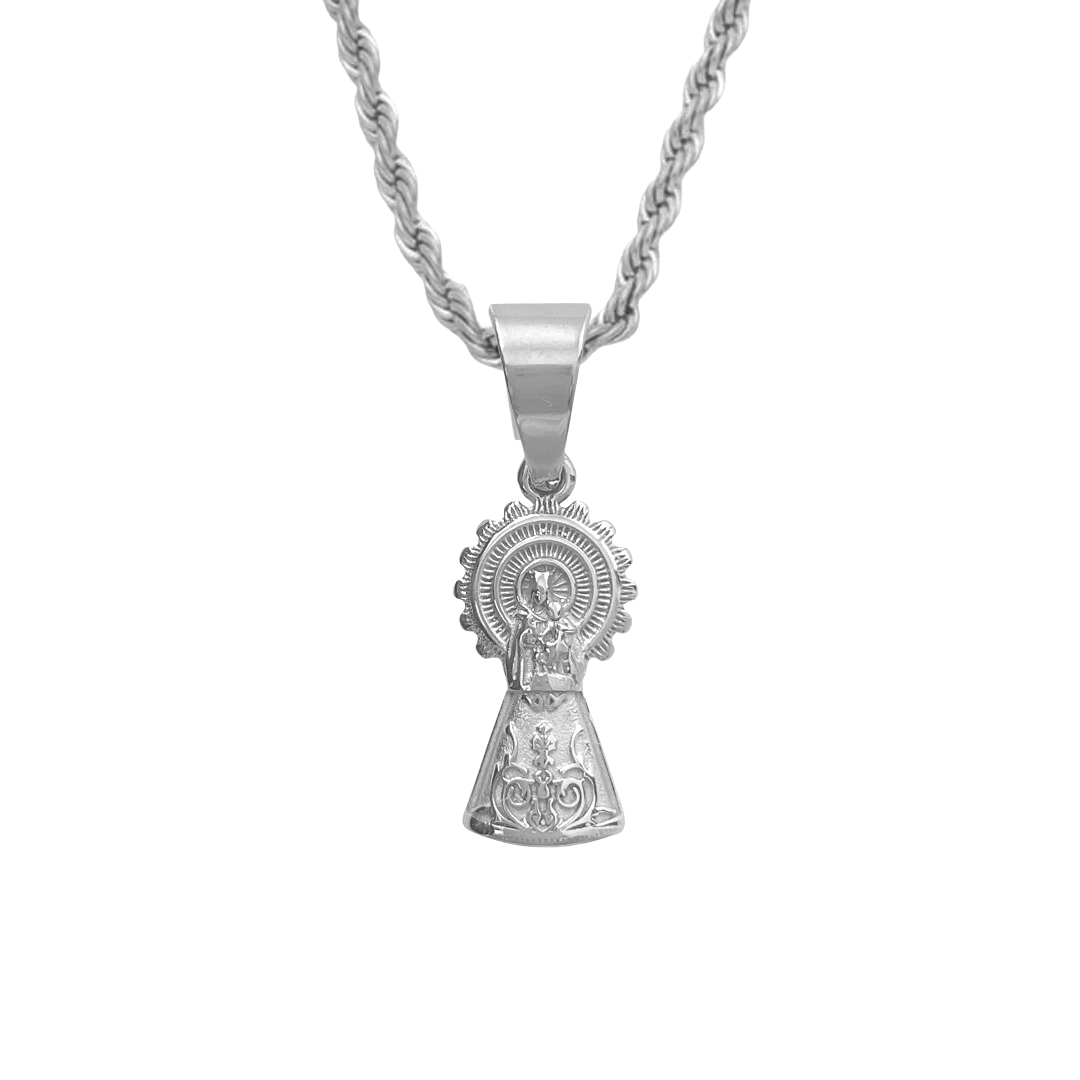 Collar Virgen Del Pilar | KHLOE JOYAS | 15%,Colgantes,Collares,Color Oro,Religioso,Unisex