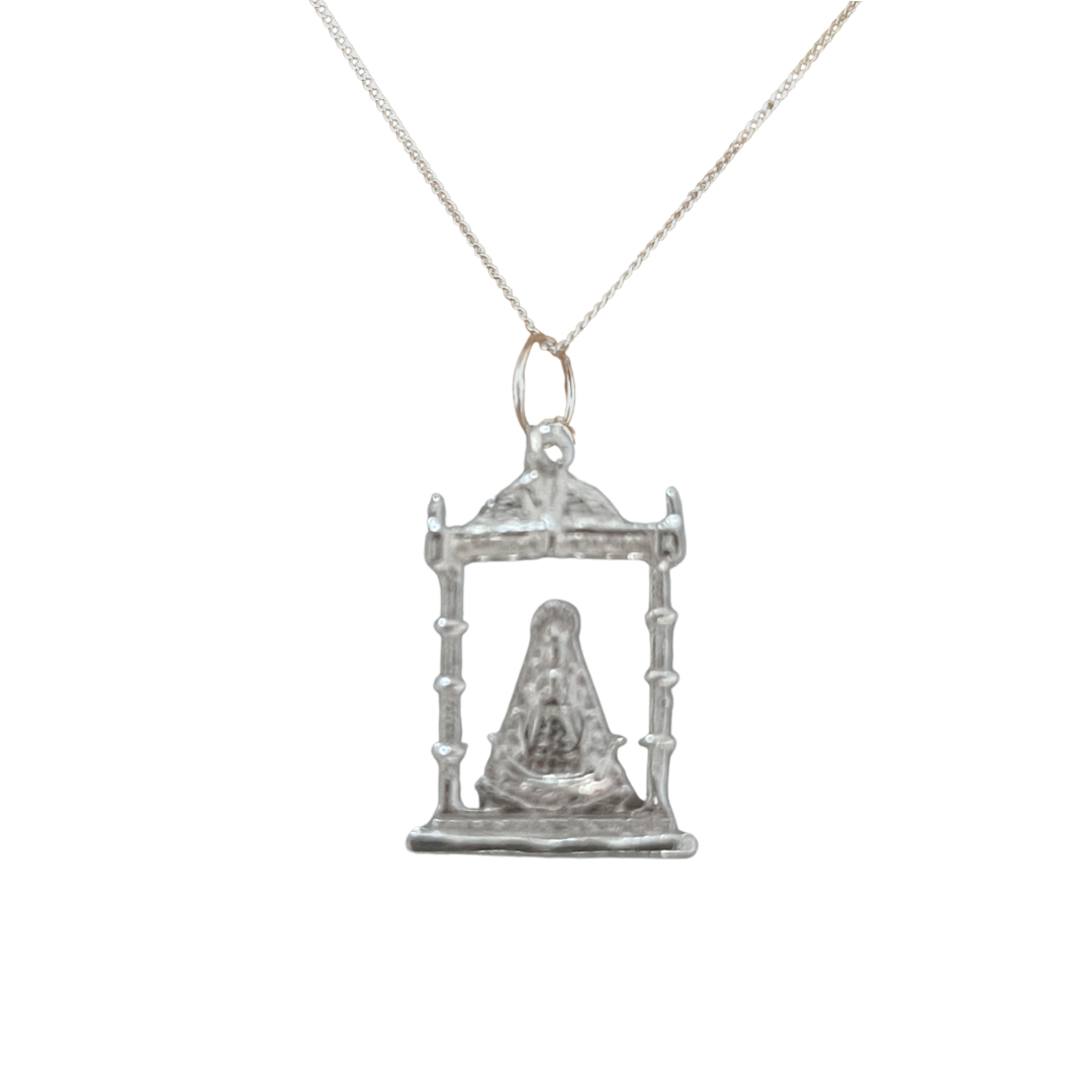 Collar Virgen Del Rocio Palio Plata De Ley