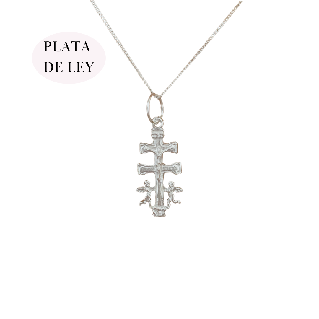 Sterling Silver Caravaca Cross Choker