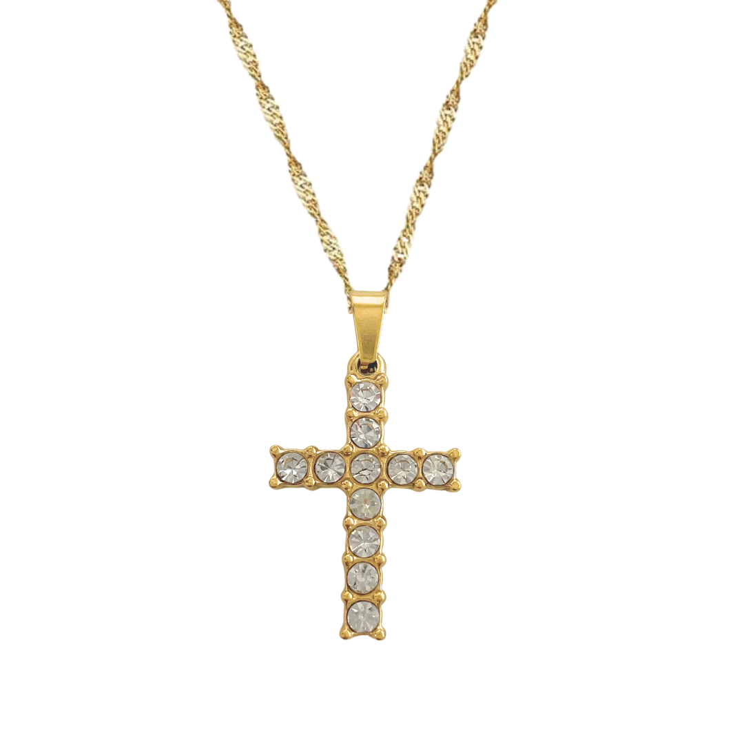 Collar Paris CZ Cross