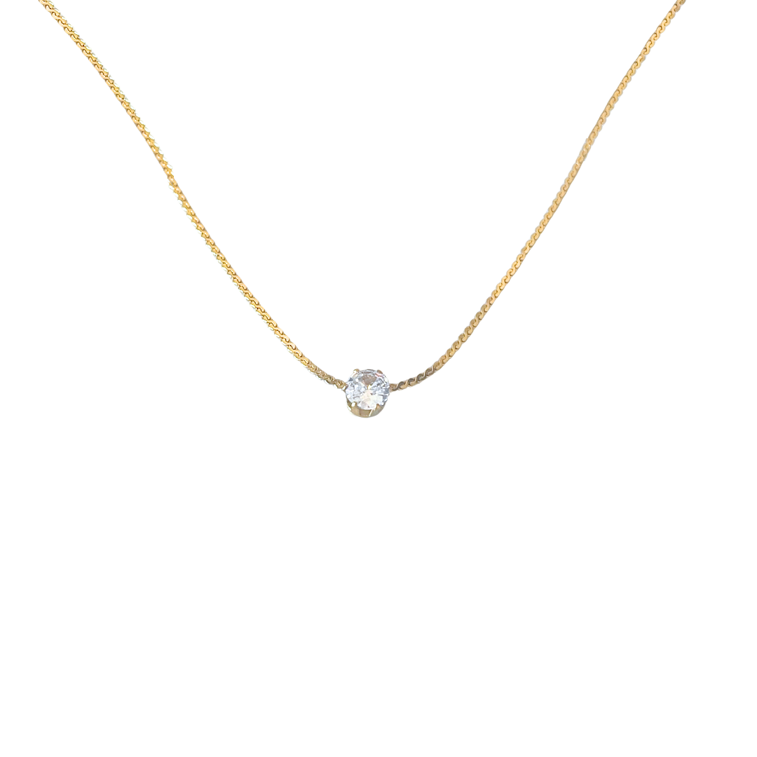 Floating Diamond Necklace