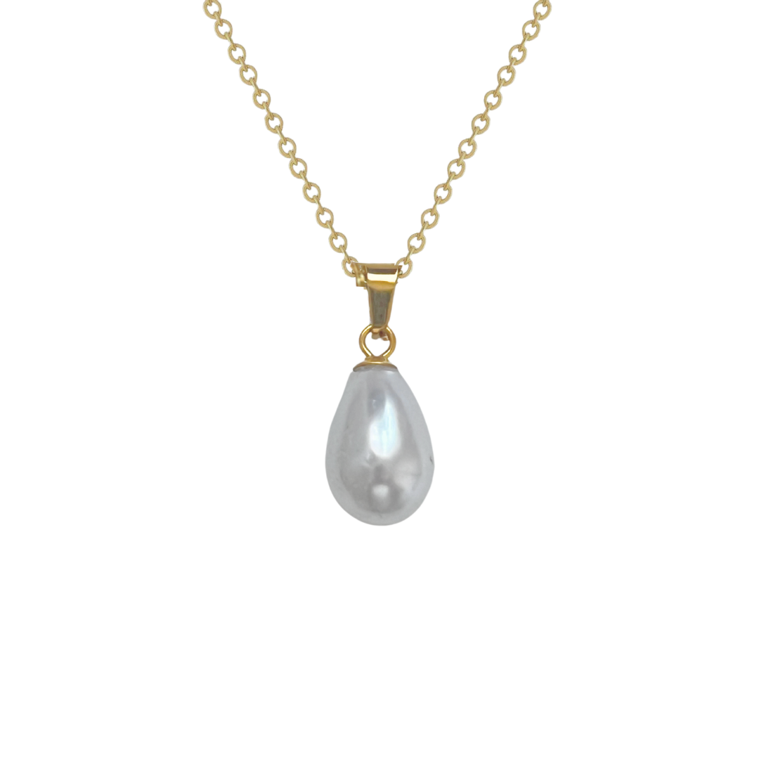 Teardrop Pearl Necklace