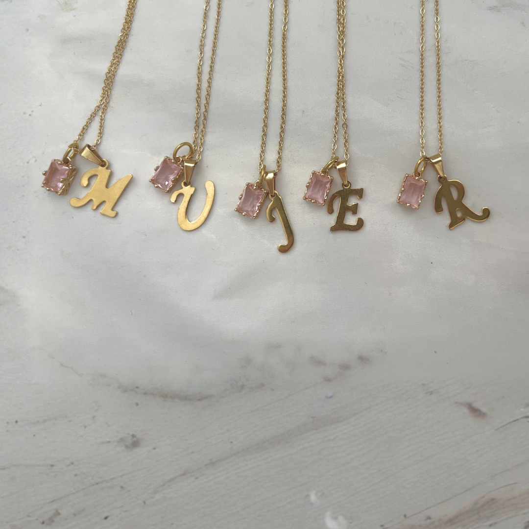 Initial Necklace Her