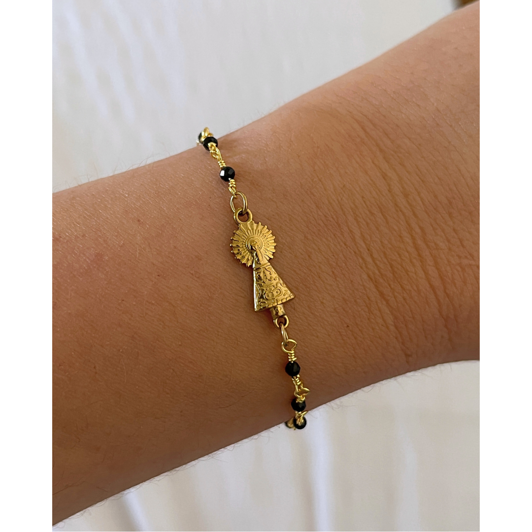 Pulsera Virgen Del Pilar Hecha A Mano