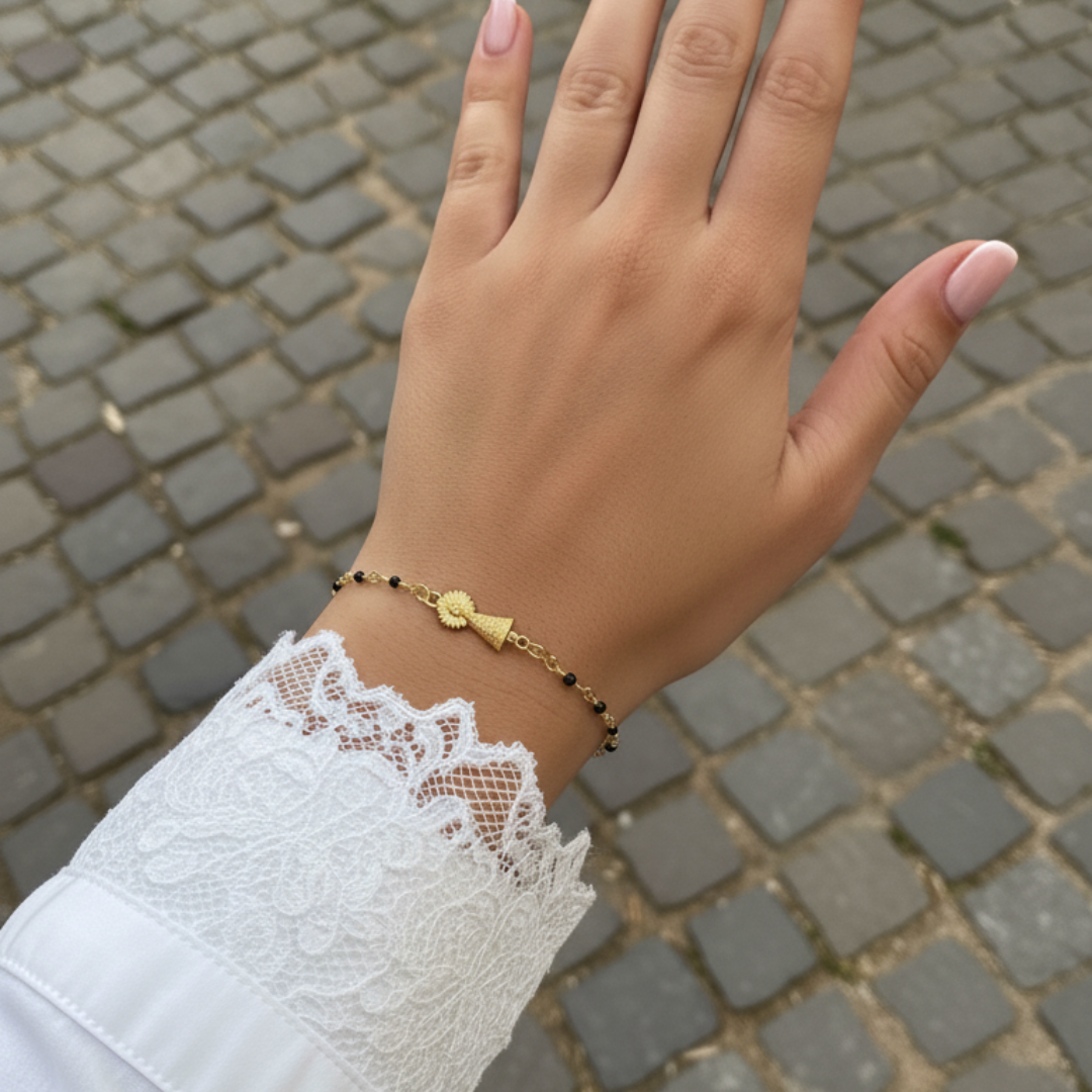 Pulsera Virgen Del Pilar Hecha A Mano