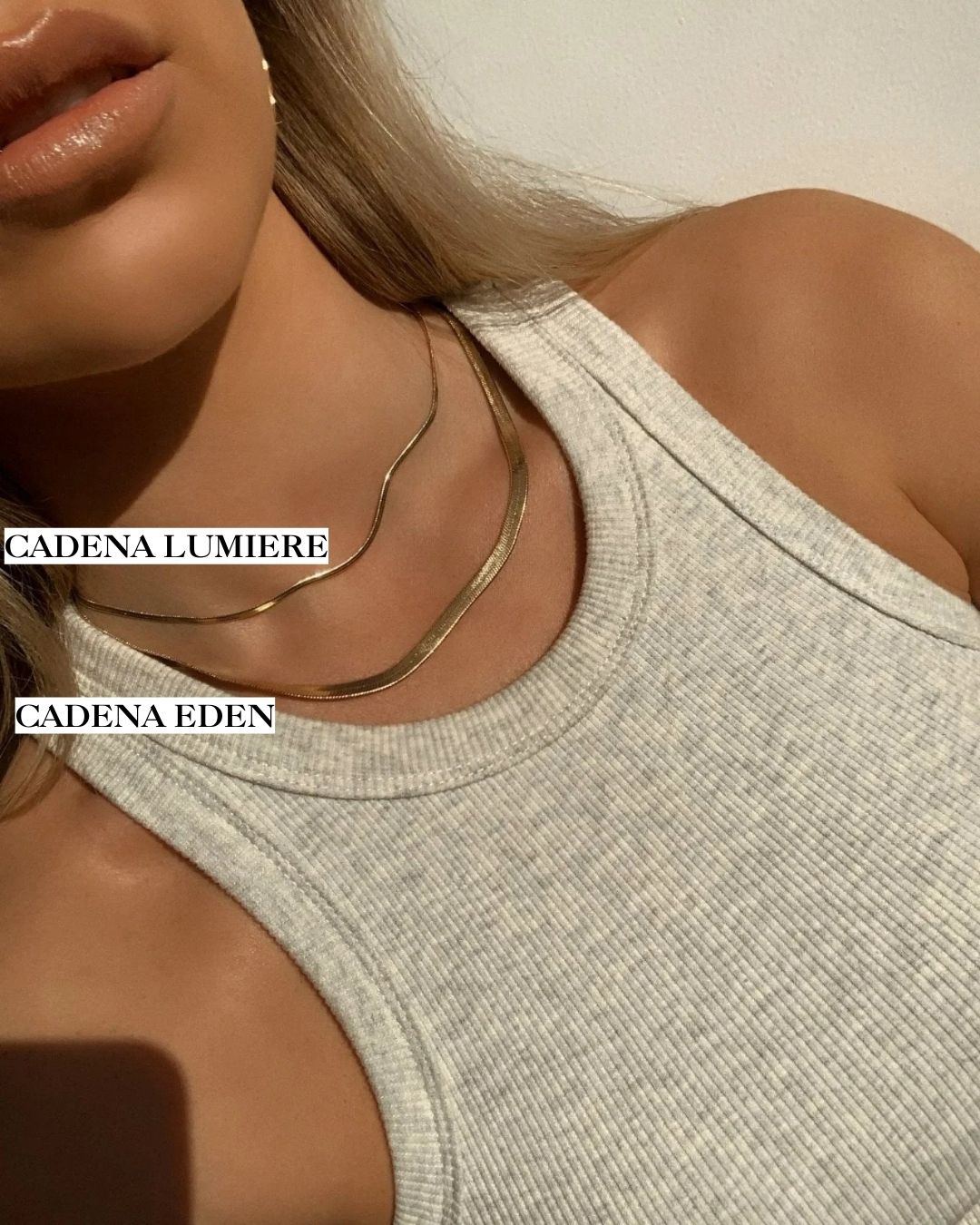 Gargantilla Lumière | KHLOE JOYAS | Cadenas,Collares,Color Oro,Gargantillas,Unisex