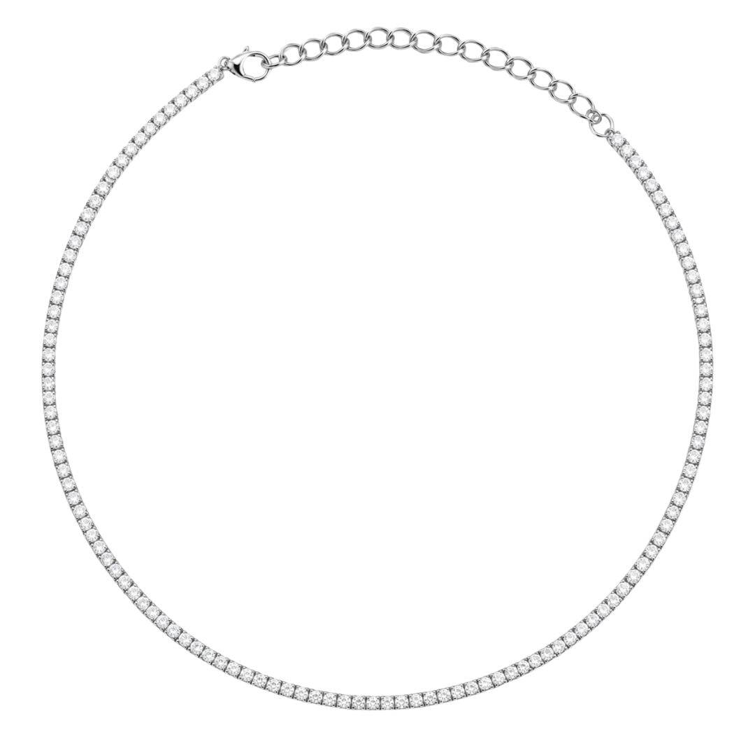 Sparkling tennis chain necklace