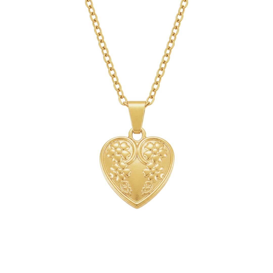 Gold heart necklace
