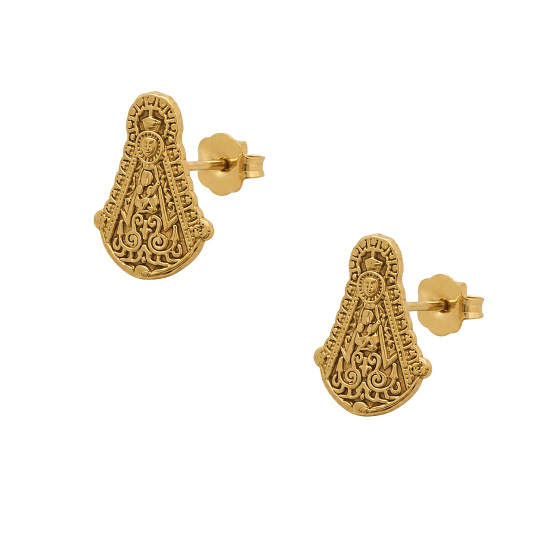 Pendientes Virgen Del Rocio Blanca Paloma