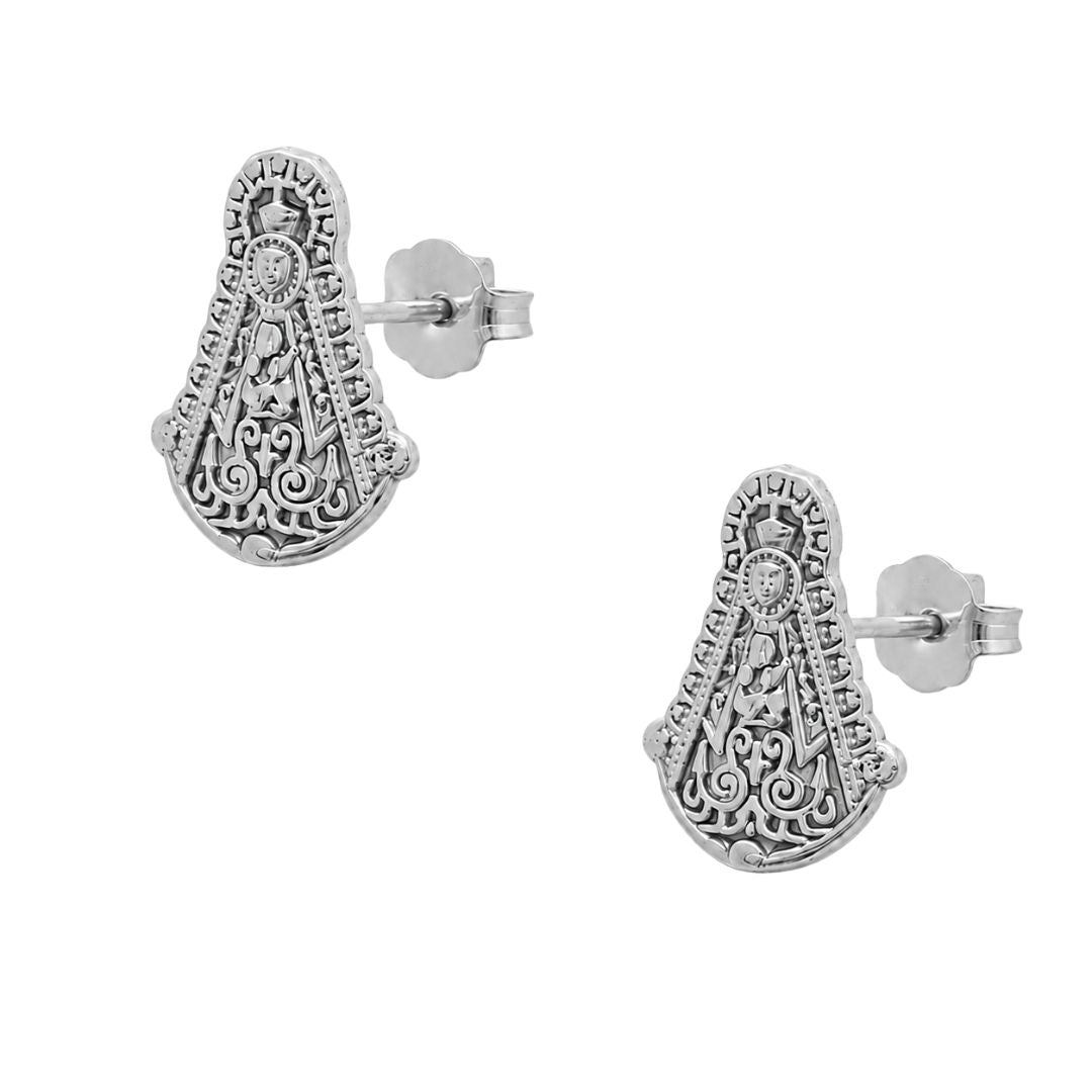 Pendientes Virgen Del Rocio Blanca Paloma