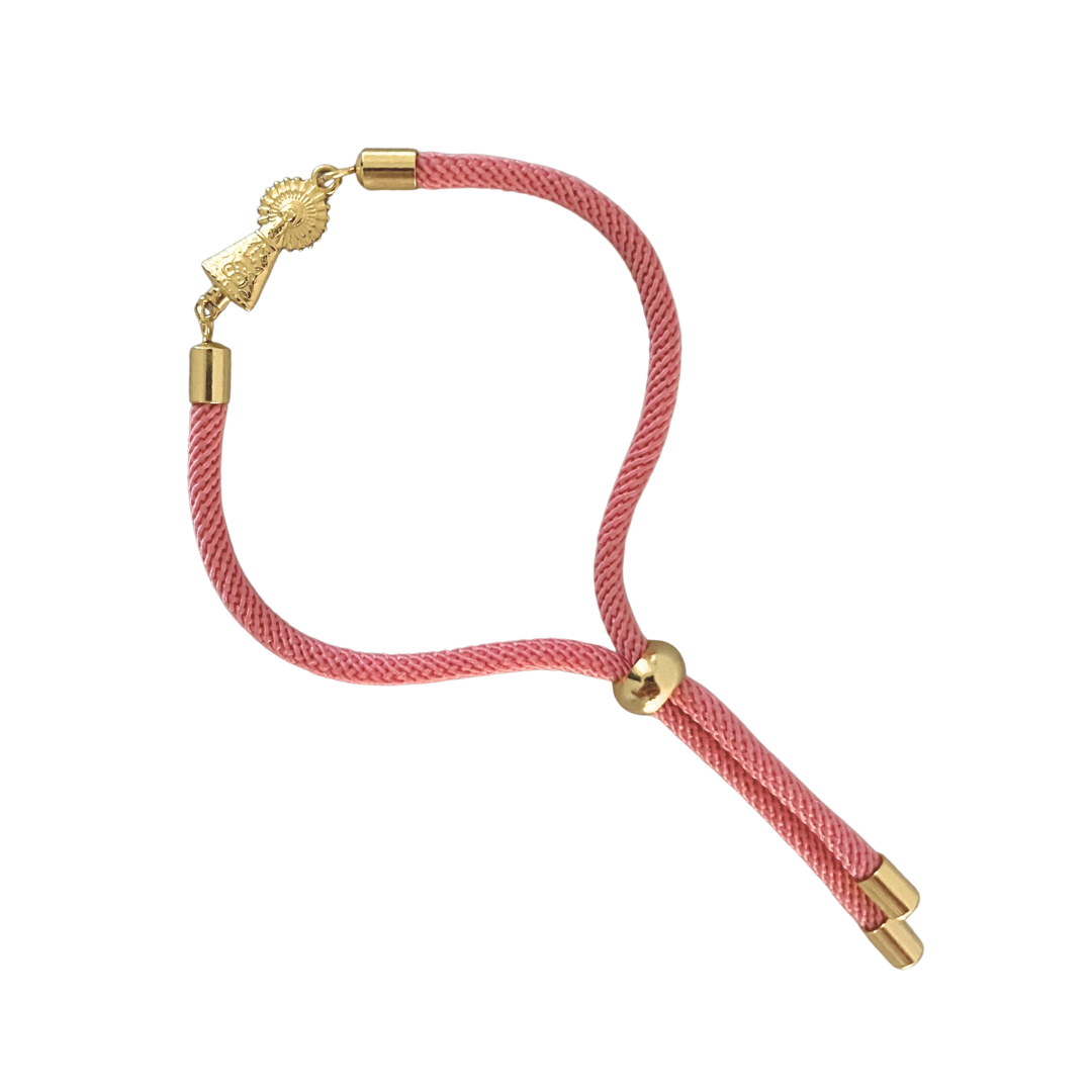 Pulsera Virgen Del Pilar Rosa Cord