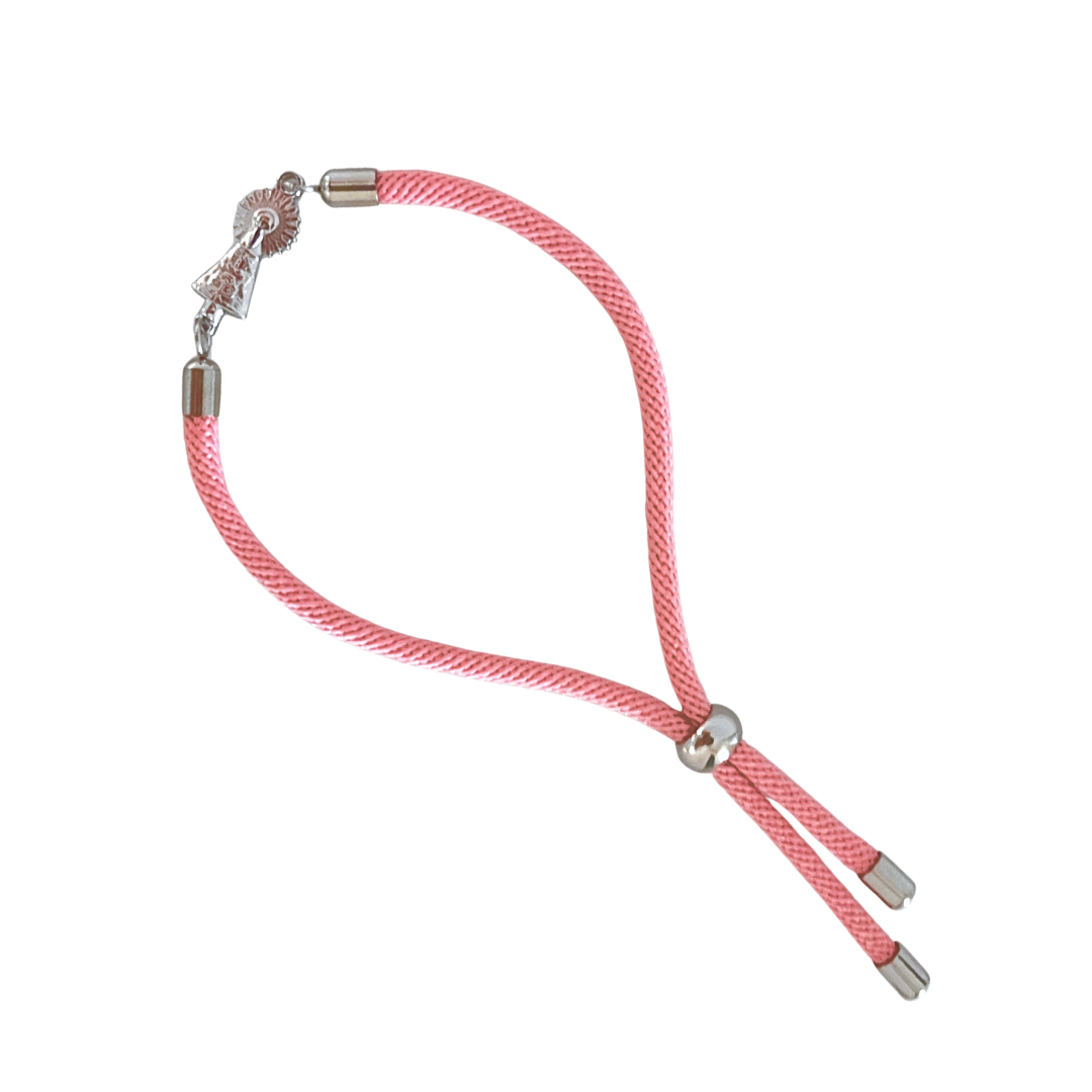 Pulsera Virgen Del Pilar Rosa Cord