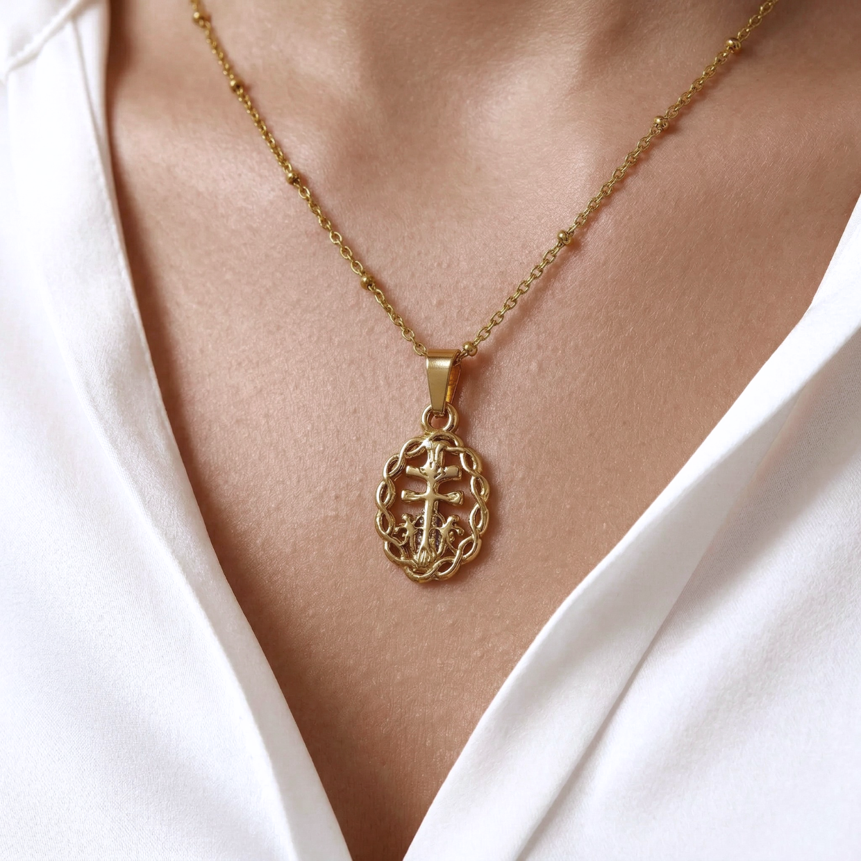 Collar Cruz De Caravaca Orla