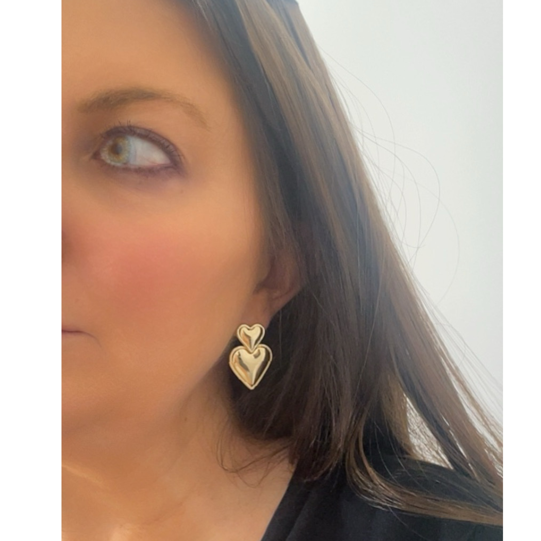Pendientes Affair | KHLOE JOYAS | Color Oro,Corazon,Pendientes