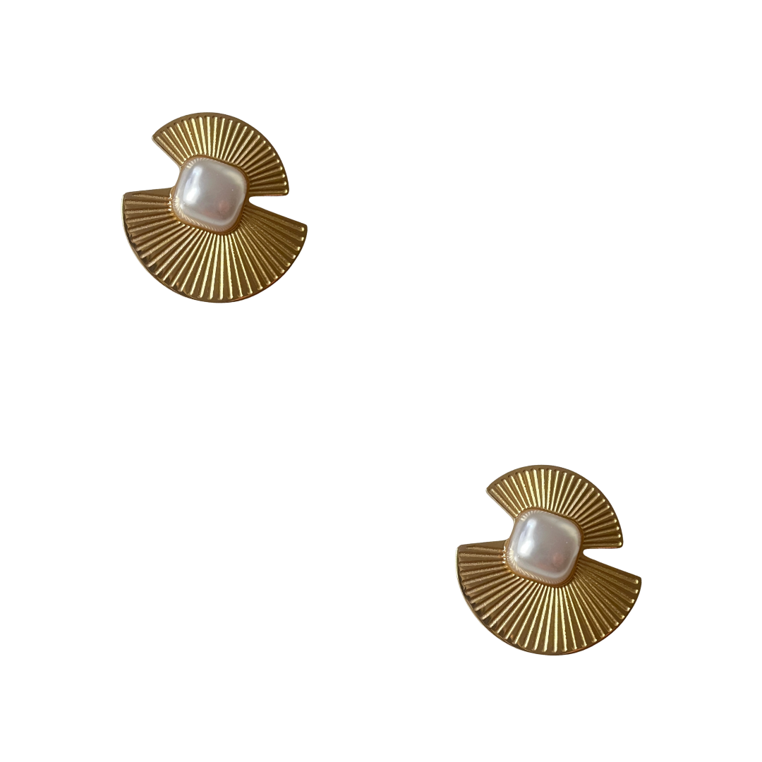 Pendientes Borneo Perla | KHLOE JOYAS | Color Oro,Pendientes,Perlas