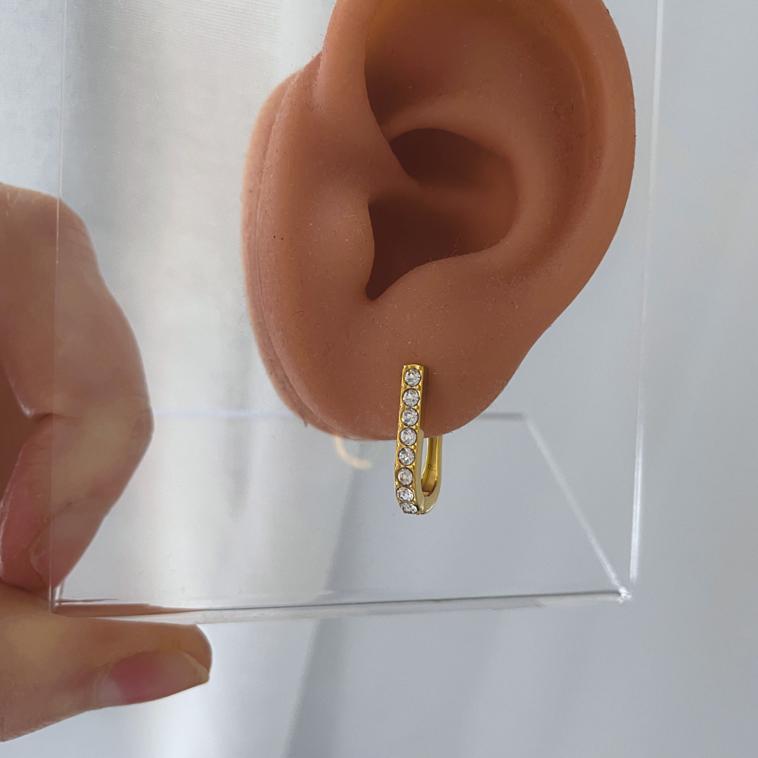 Pendientes Grana CZ | KHLOE JOYAS | Color Oro,Con Brillantes,Pendientes