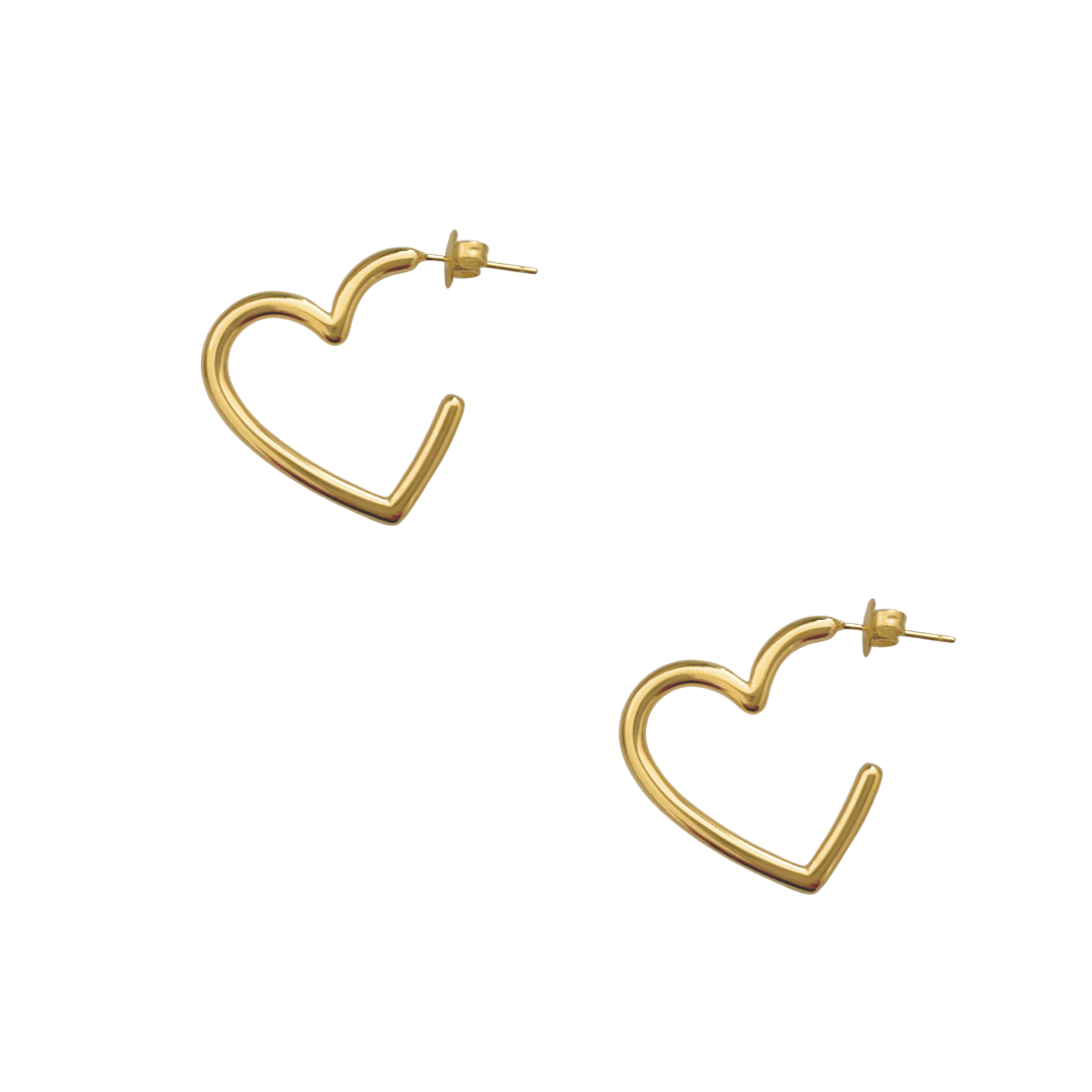 Pendientes Harper | KHLOE JOYAS | Color Oro,Corazon,Pendientes