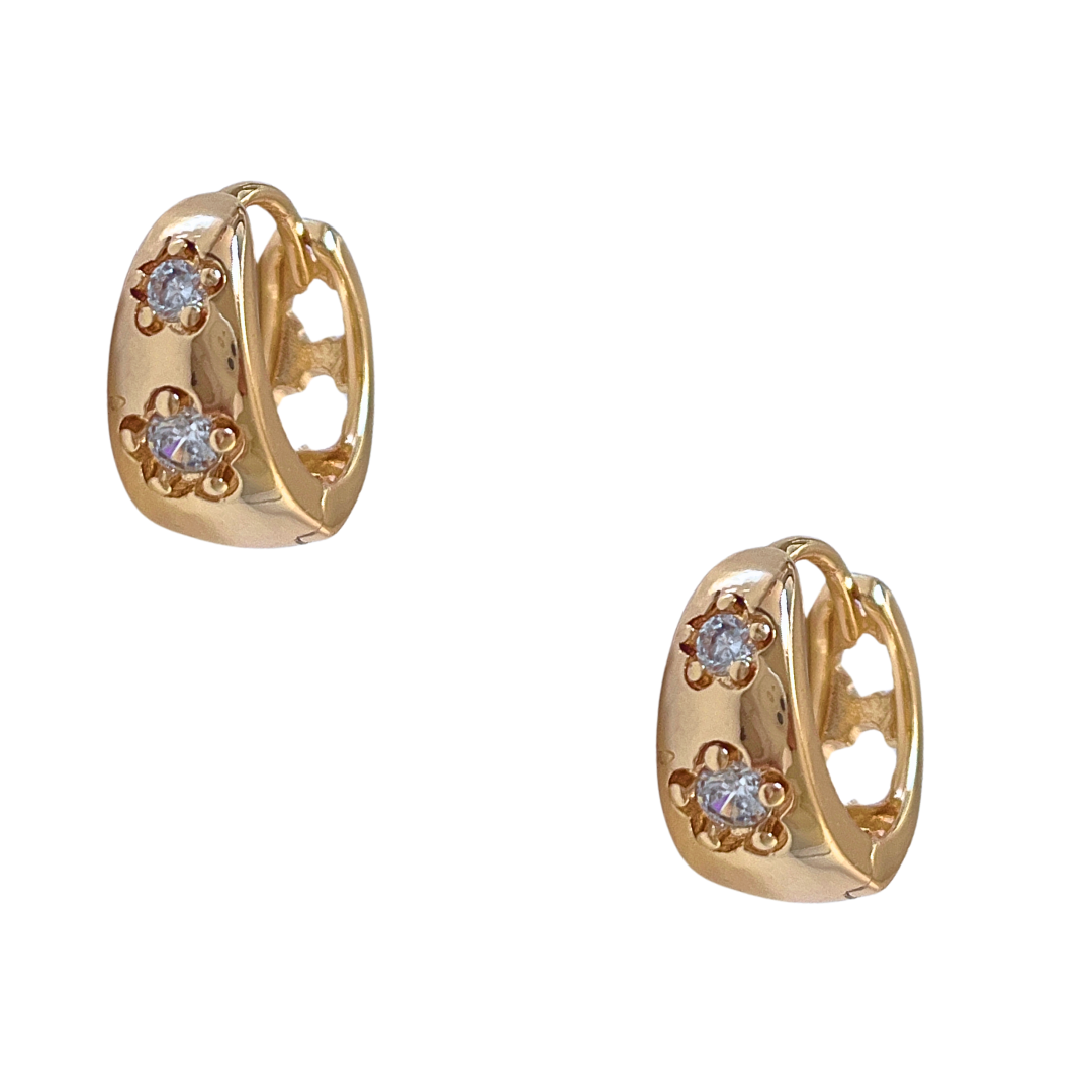 Pendientes Irati Rosé CZ | KHLOE JOYAS | Color Oro,Color Rosé,Con Brillantes,Pendientes