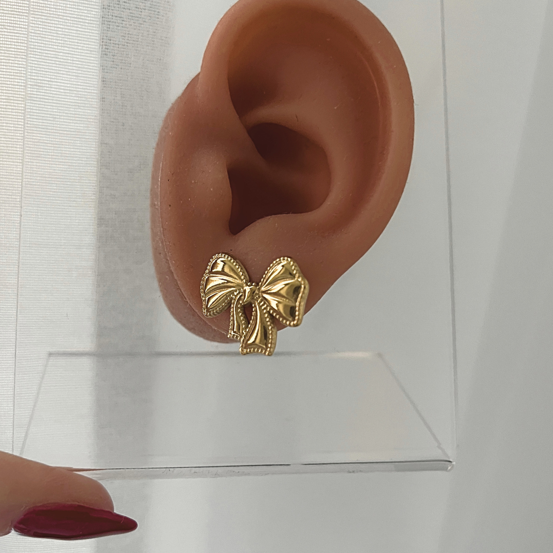 Pendientes Melania | KHLOE JOYAS | Color Oro,Lazos,Pendientes