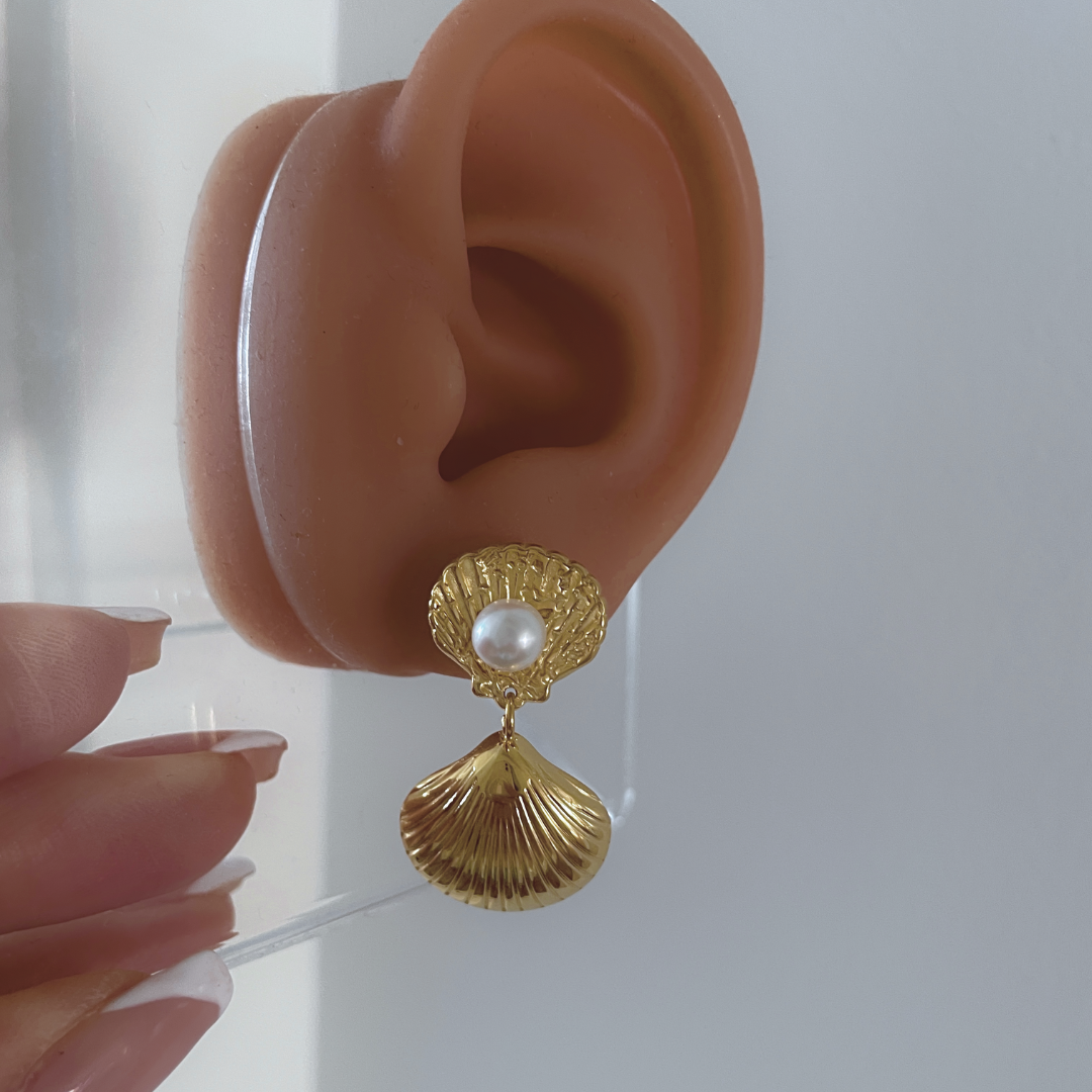 Pendientes Sharadee | KHLOE JOYAS | Color Oro,Pendientes,Perlas