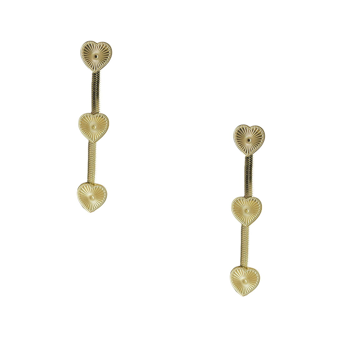 Pendientes Soulmate | KHLOE JOYAS | Color Oro,Corazon,Pendientes