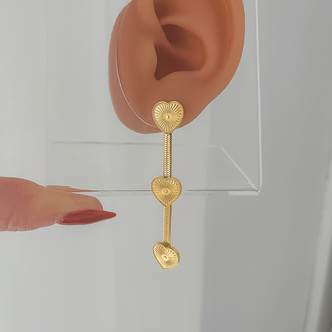 Pendientes Soulmate | KHLOE JOYAS | Color Oro,Corazon,Pendientes