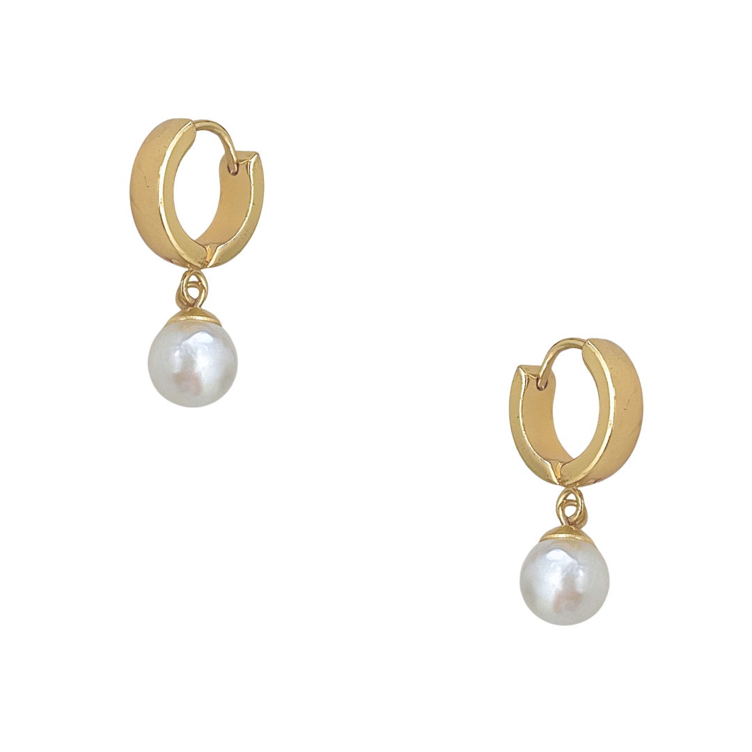 Pendientes Thi Perla | KHLOE JOYAS | Color Oro,Pendientes,Perlas
