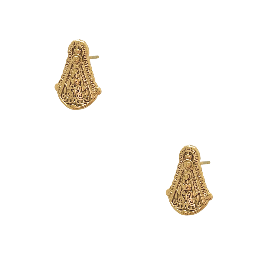 Pendientes Virgen Del Rocio Blanca Paloma