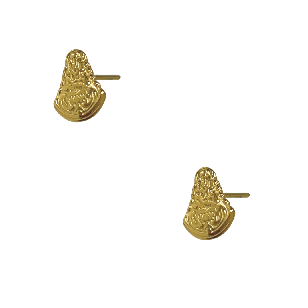 Pendientes Virgen Del Rocio Mini | KHLOE JOYAS | Color Oro,Pendientes,Religioso