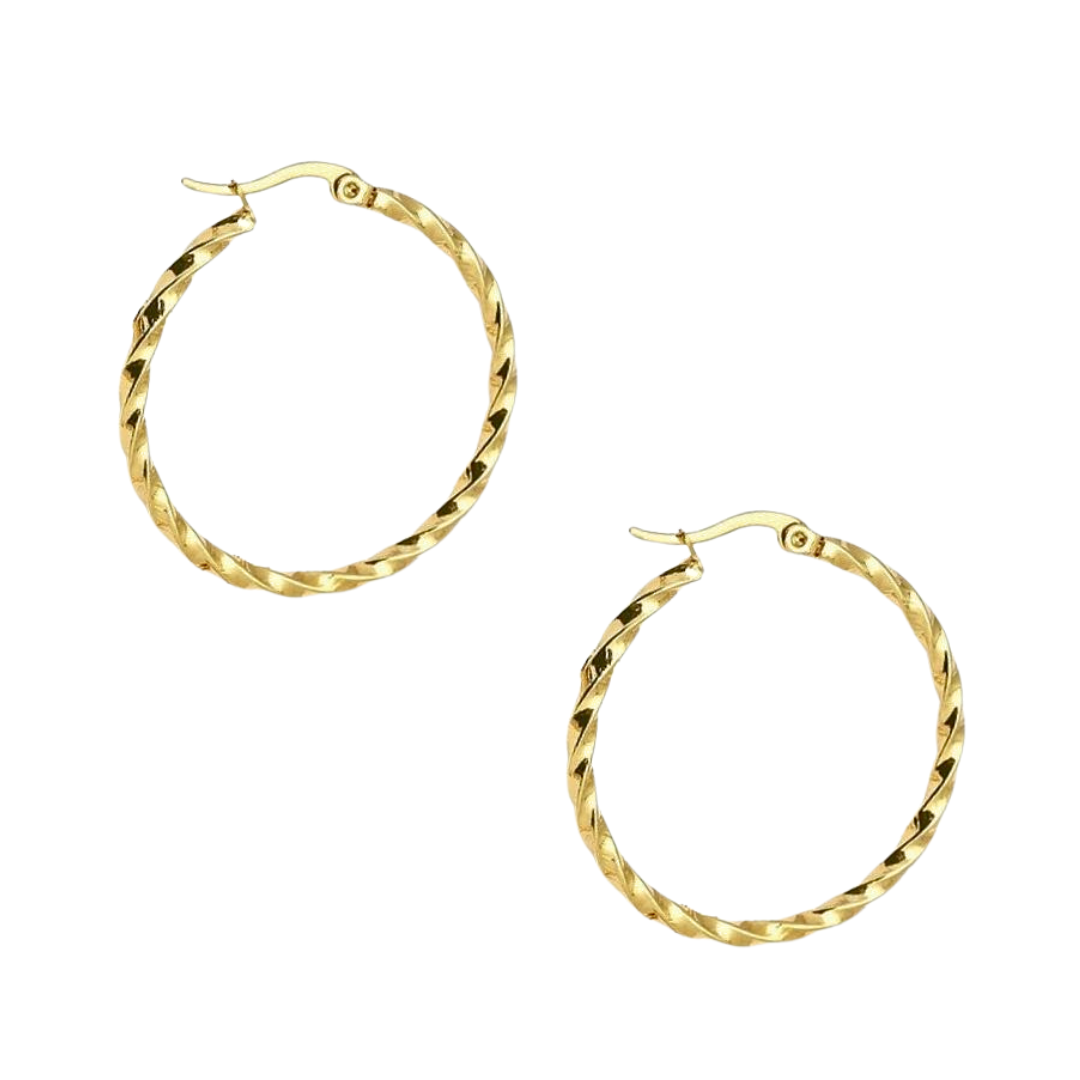 Twist Hoop Earrings