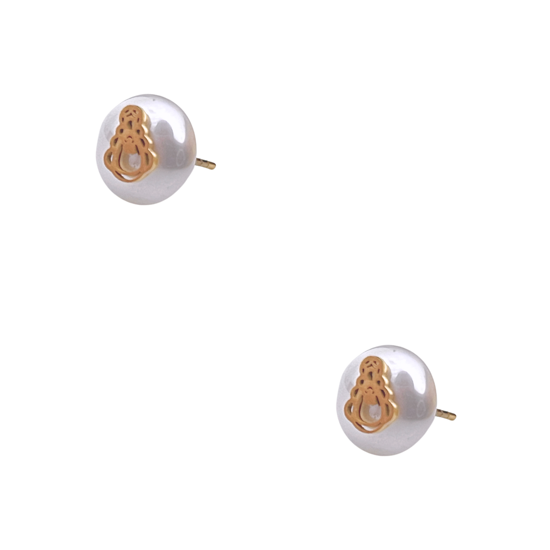 Pendientes Virgen Del Rocio Perla