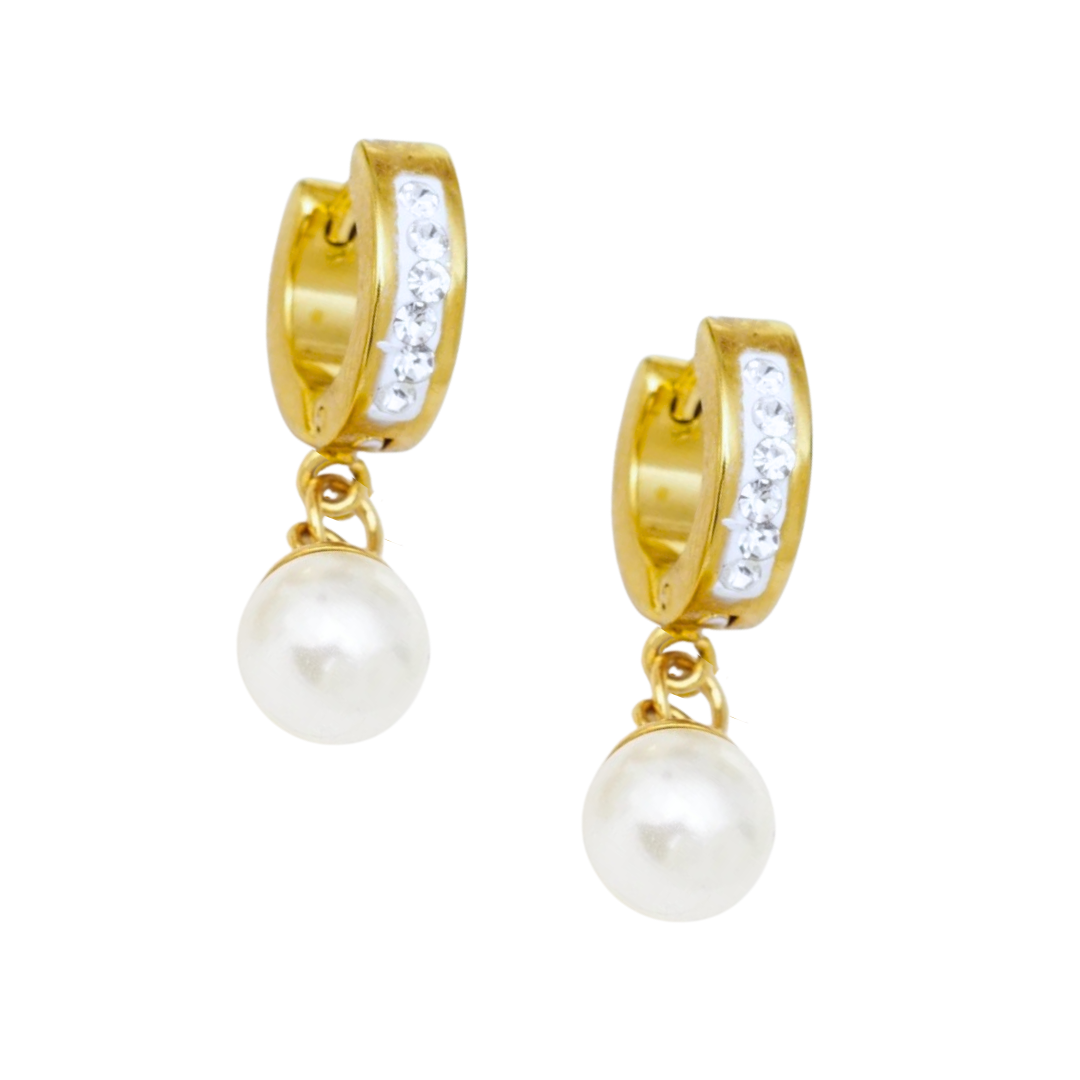 Kalaoa Pearl CZ Earrings