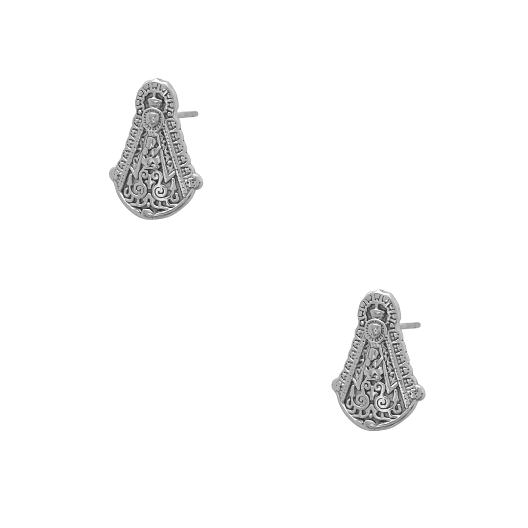 Pendientes Virgen Del Rocio Blanca Paloma