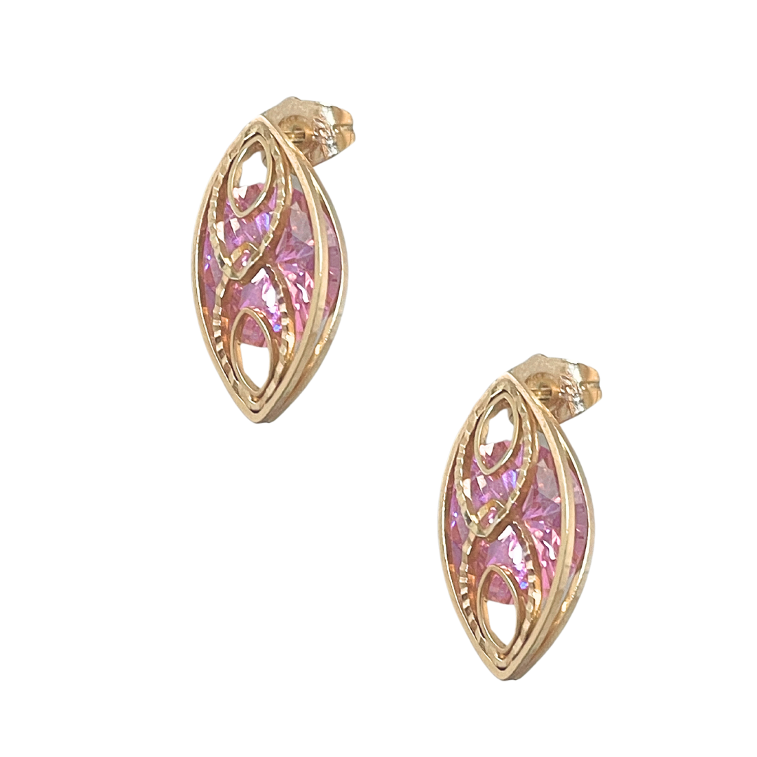 Pendientes Daytona Oro Rosa