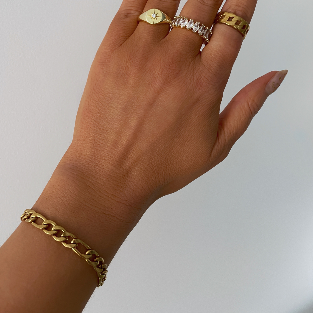 Pulsera Almaviva Cadena Figaro | KHLOE JOYAS | Color Oro,Color Plata,Pulseras,Unisex