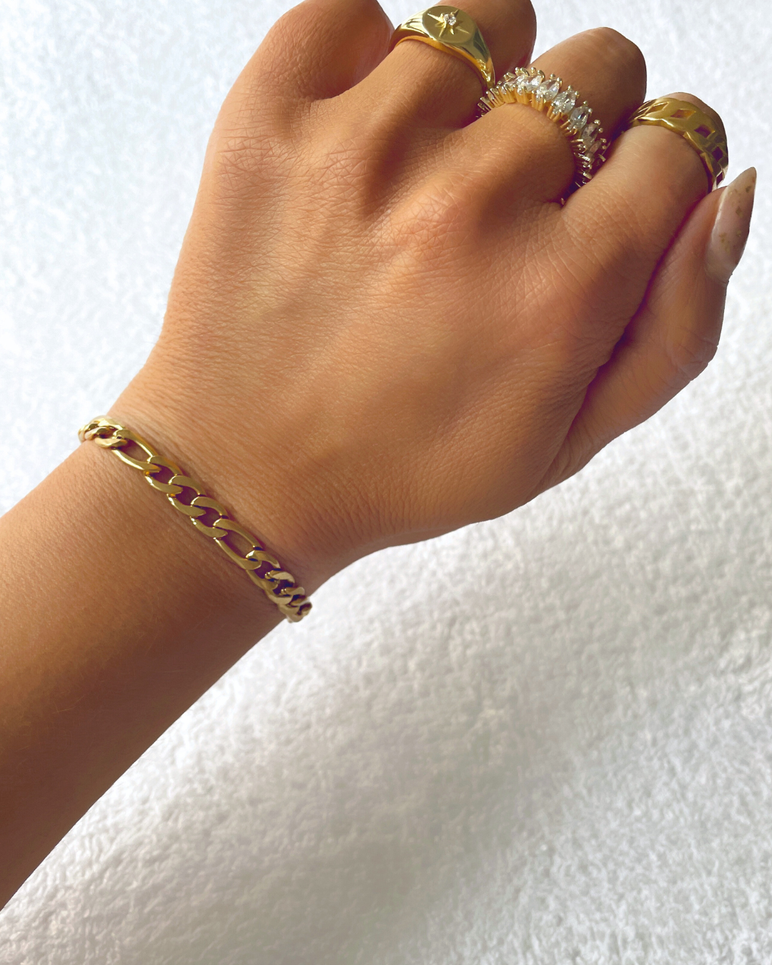 Pulsera Almaviva Cadena Figaro | KHLOE JOYAS | Color Oro,Color Plata,Pulseras,Unisex