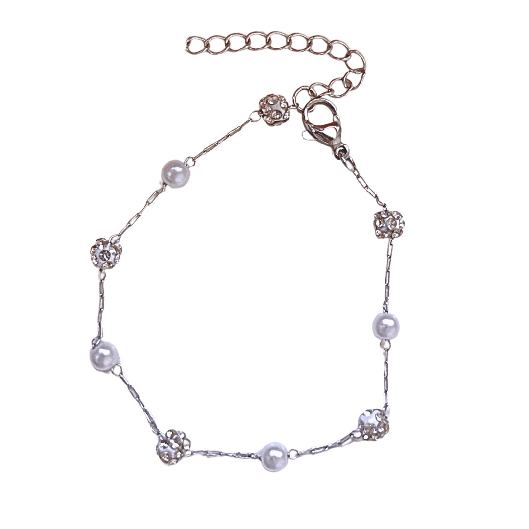 Pulsera Bali | KHLOE JOYAS | Color Plata,Con Brillantes,Perlas,Pulseras