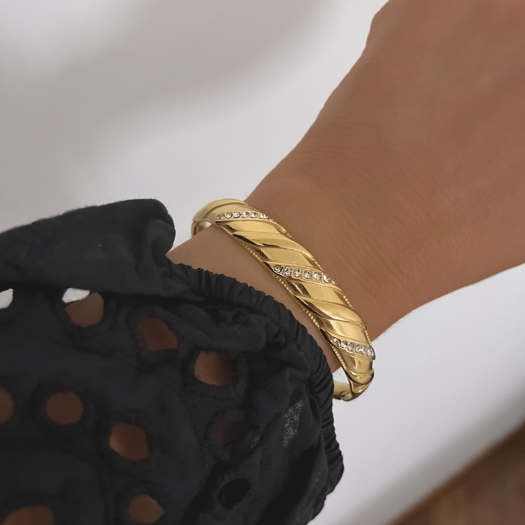 Pulsera Concorde CZ | KHLOE JOYAS | Color Oro,Con Brillantes,Pulseras