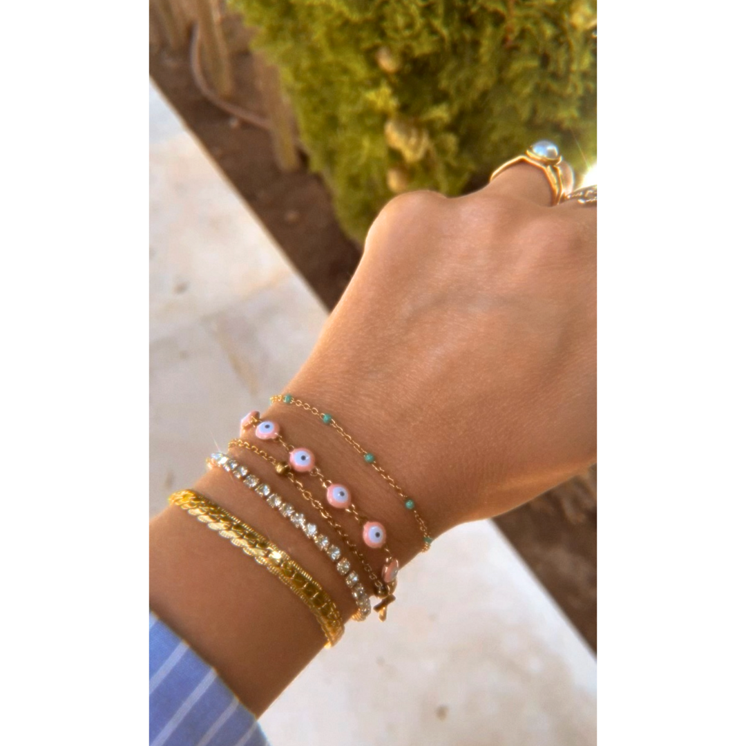 Pulsera Lagoon | KHLOE JOYAS | 40%,Color Oro,Colores,Pulseras