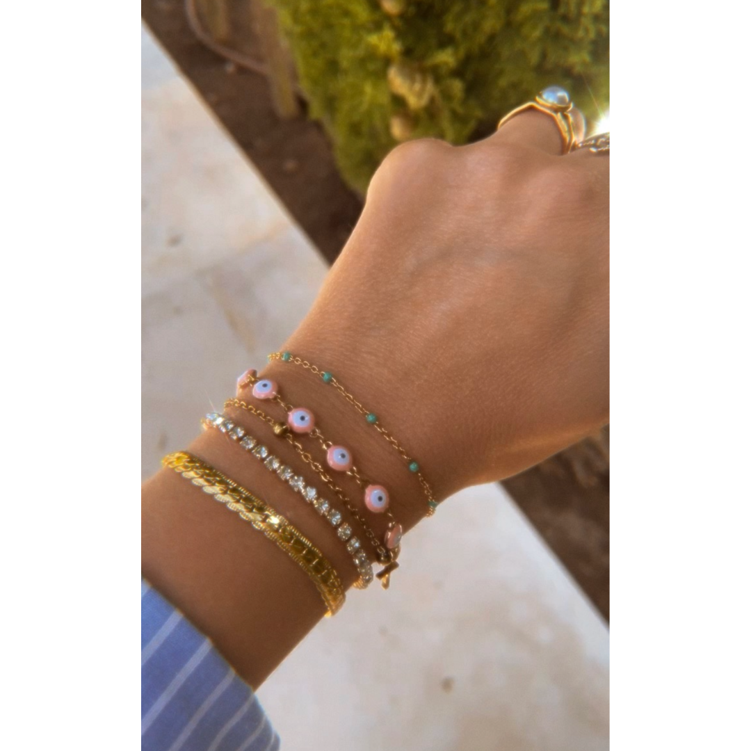 Pulsera Mist | KHLOE JOYAS | Color Oro,Con Brillantes,Pulseras,Unisex