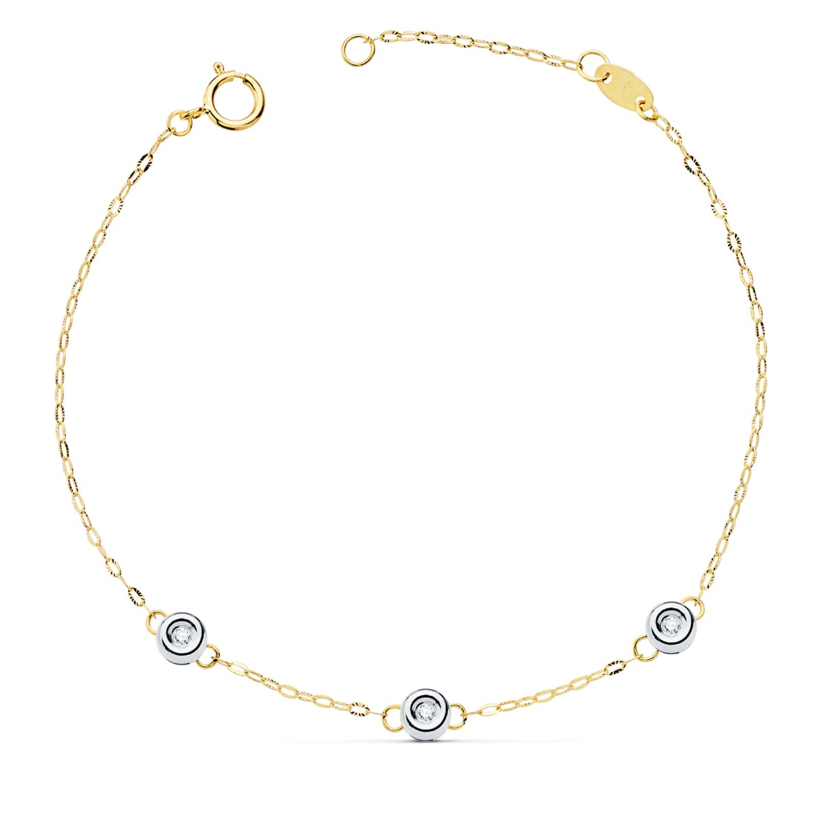 Pulsera Normani Oro 18 Quilates | KHLOE JOYAS | Color Oro,Con Brillantes,Oro 18 Quilates,Pulseras