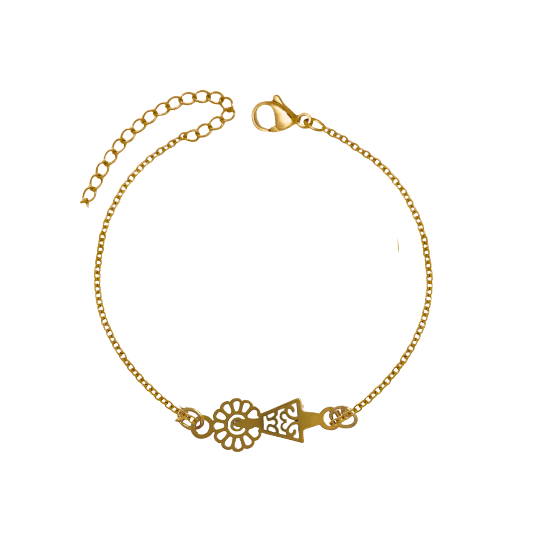 Pulsera Virgen Del Pilar Silueta