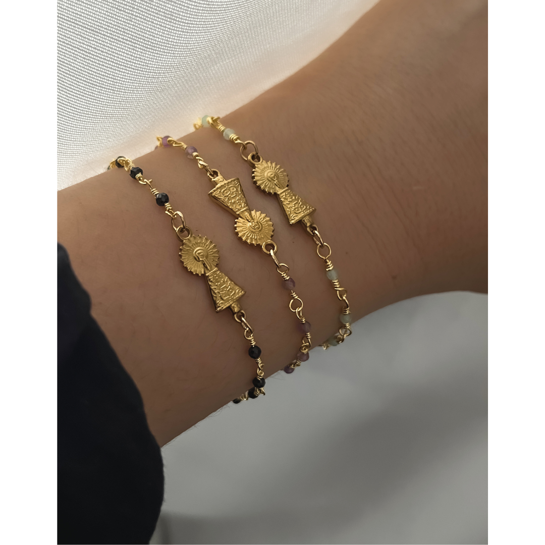 Pulsera Virgen Del Pilar Hecha A Mano