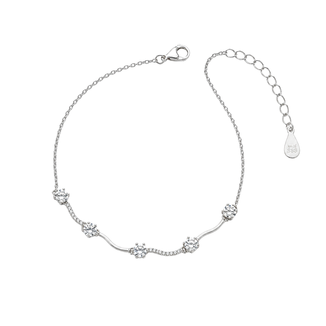 Pulsera Romance Plata de Ley 925 Circonitas