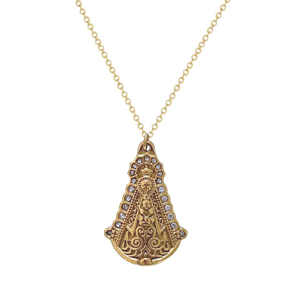 Collar Virgen Del Rocio Brillantes