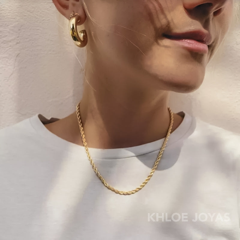 Cadena Cordón Rope | KHLOE JOYAS | Cadenas,Color Oro,Gargantillas,Unisex