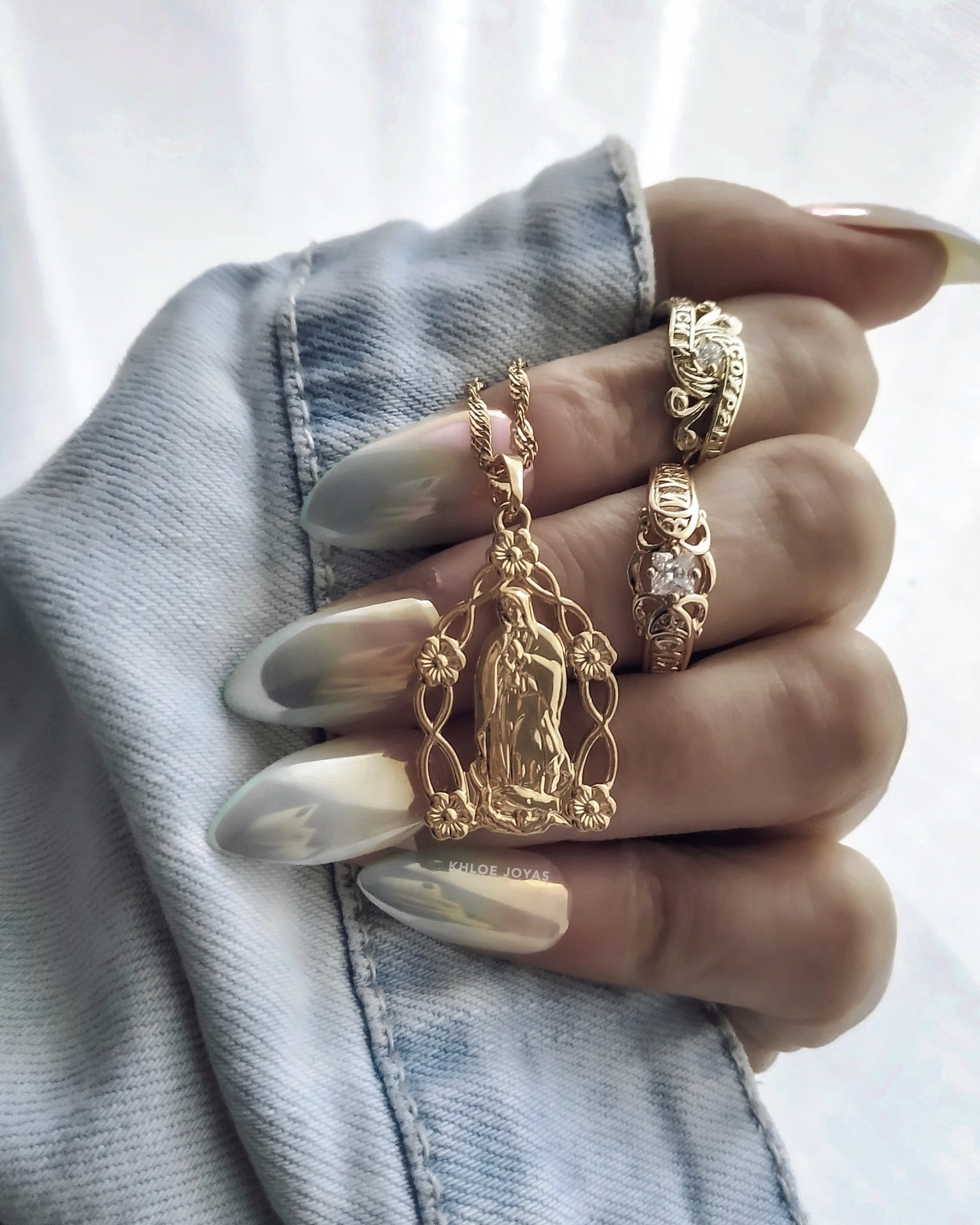 Collar Grace | KHLOE JOYAS | 40%,Colgantes,Collares,Color Oro,Religioso